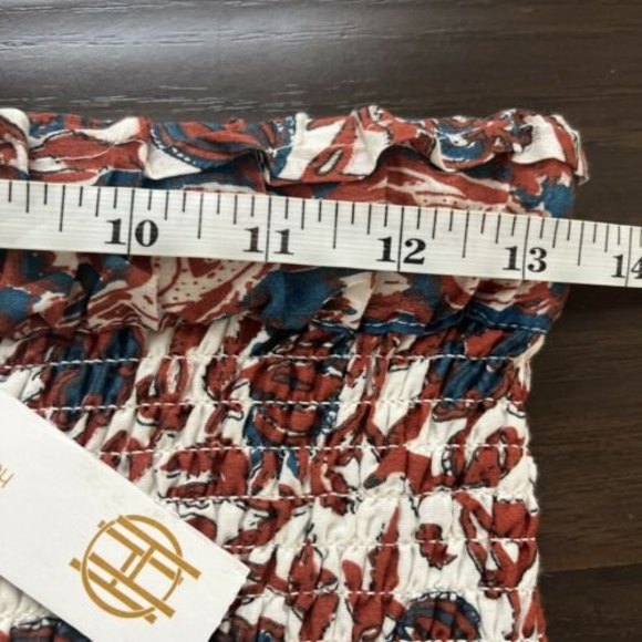 NWT House of Harlow Smocking Tiered Summer Mini Skirt Boho - Picture 10 of 11